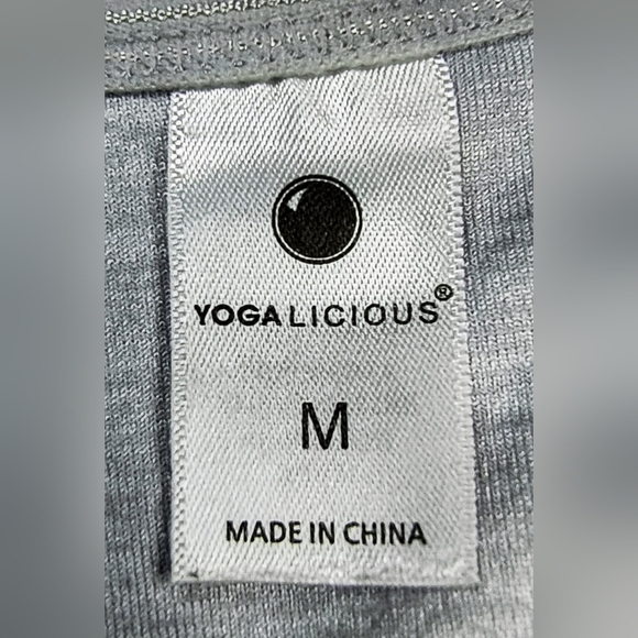 Yogalicious Women's Racerback Padded Wireless Yoga Sports Bra, M - Picture 3 of 6